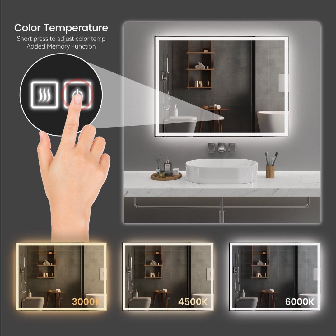 Moderner LED-Smart-Badezimmerspiegel