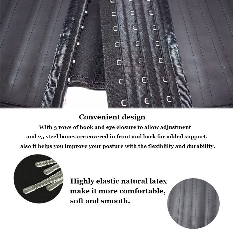 SlimShape Latex Taillentrainer-Korsett