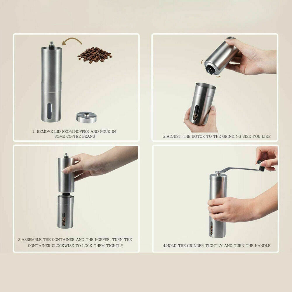 Hand Crank Burr Grinder – Coffee & Pepper