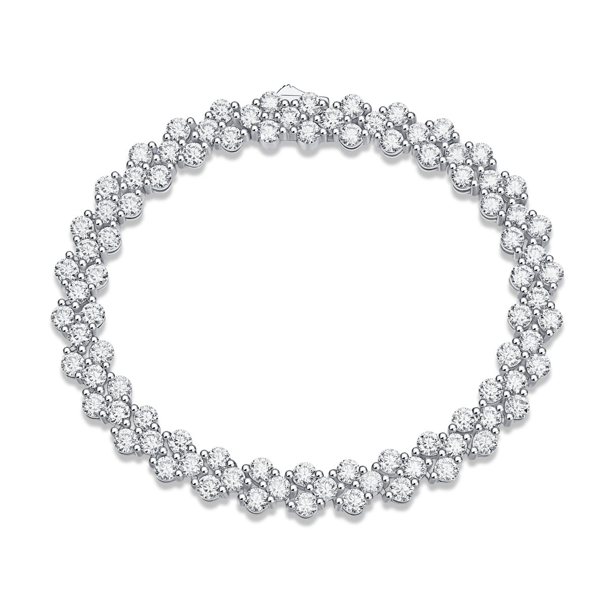Kanong Mossan Diamond Silver Bracelet