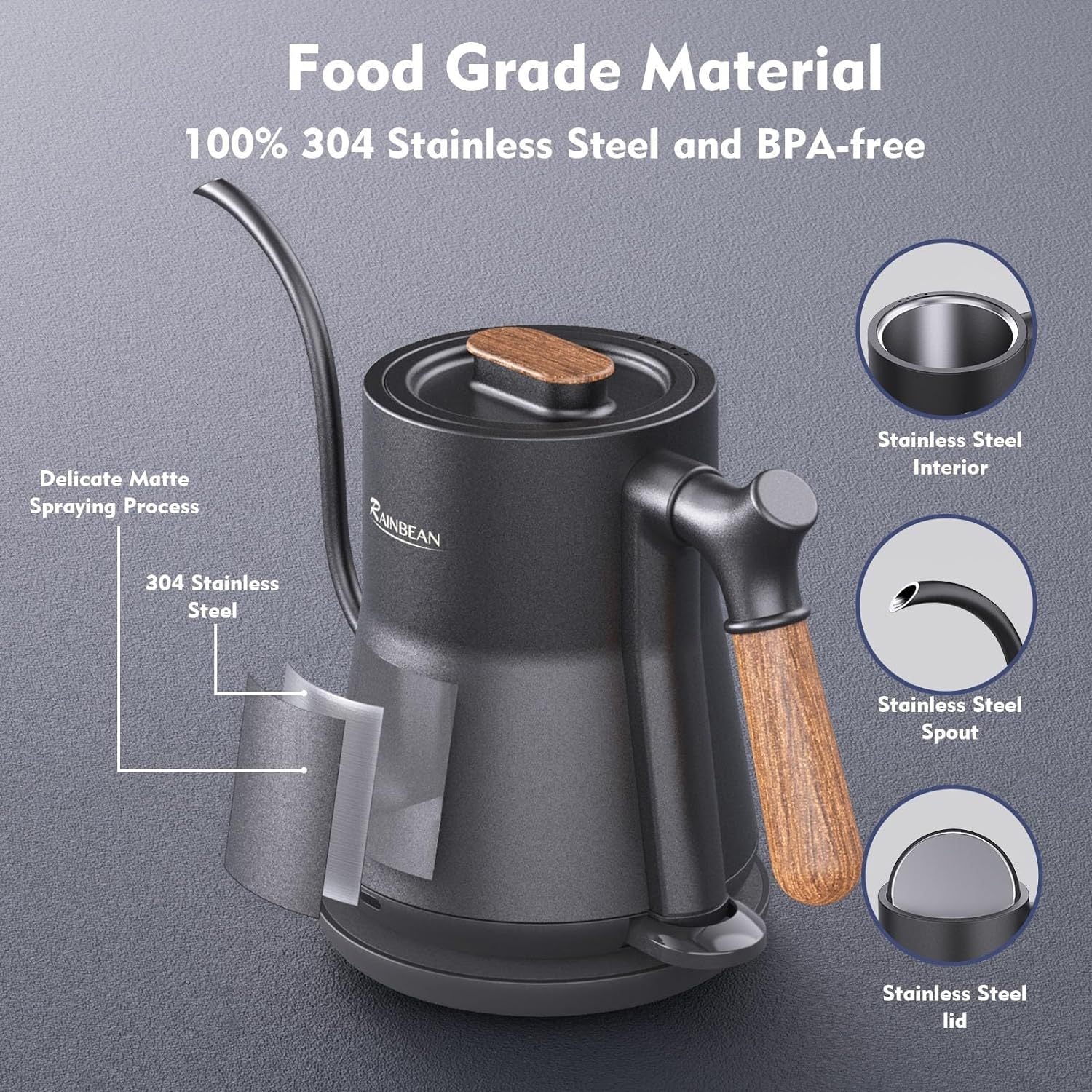 Gooseneck Electric Pour Over Kettle