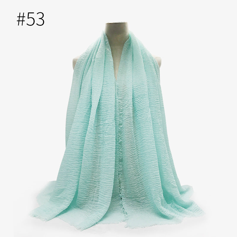 Bubble Cotton Scarf Hijab Wrap Shawl