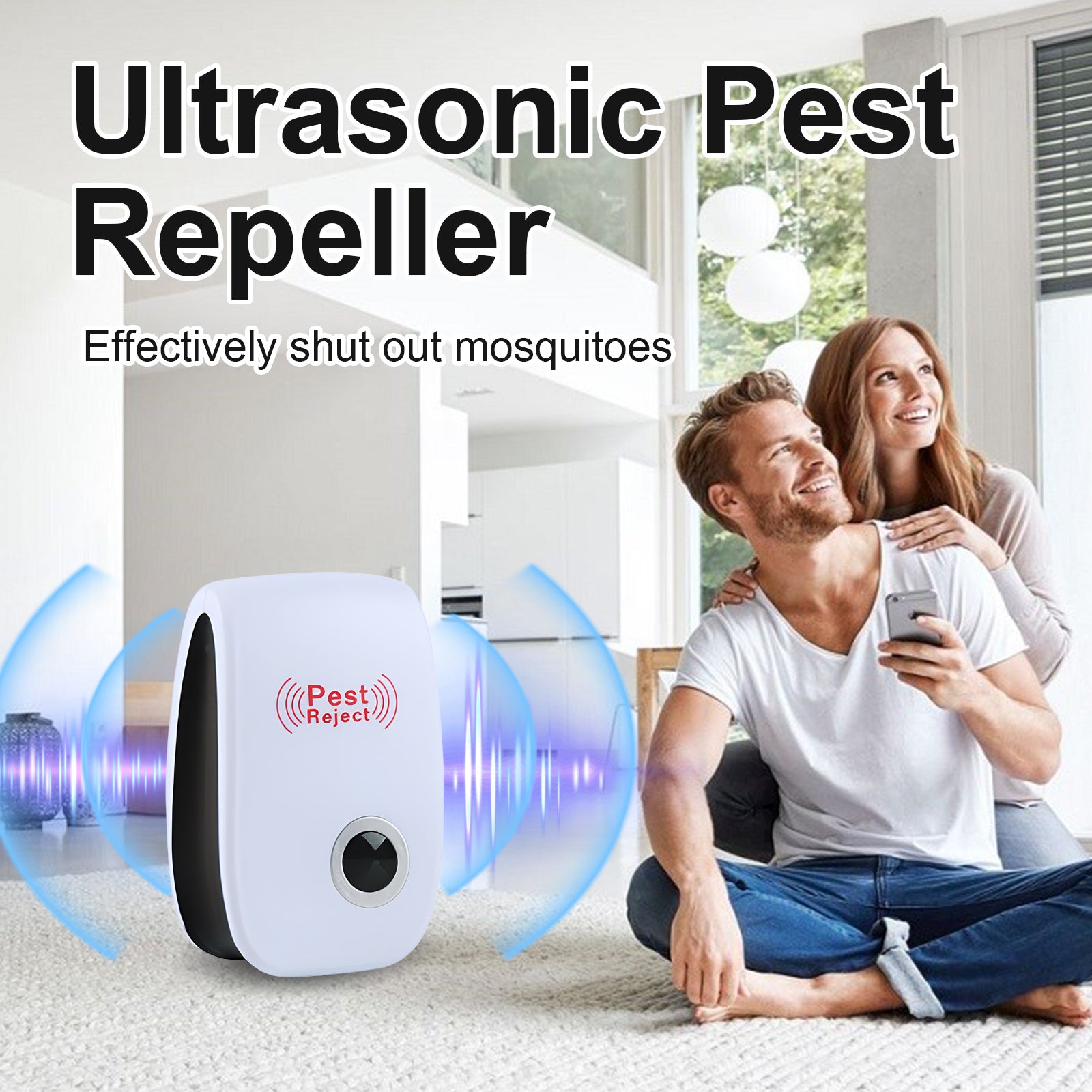 Jue-Fish Ultrasonic Pest Repeller Plug-In