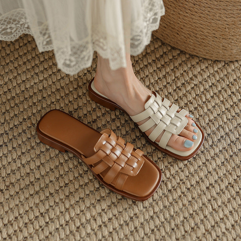 Retro Chic French Sandals for Women