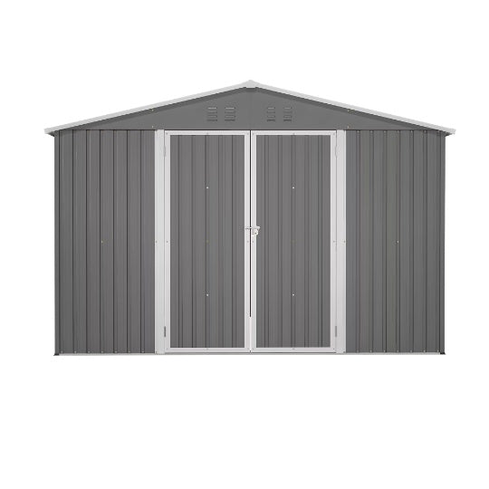 Steel Garden Shed with Lockable Doors