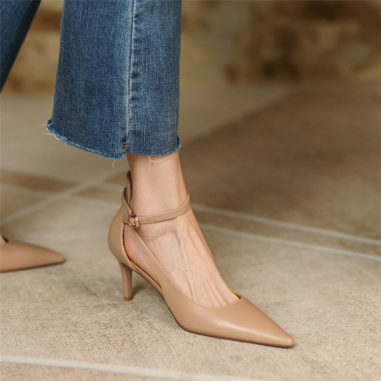 French Pointed High Heel Sandals Women