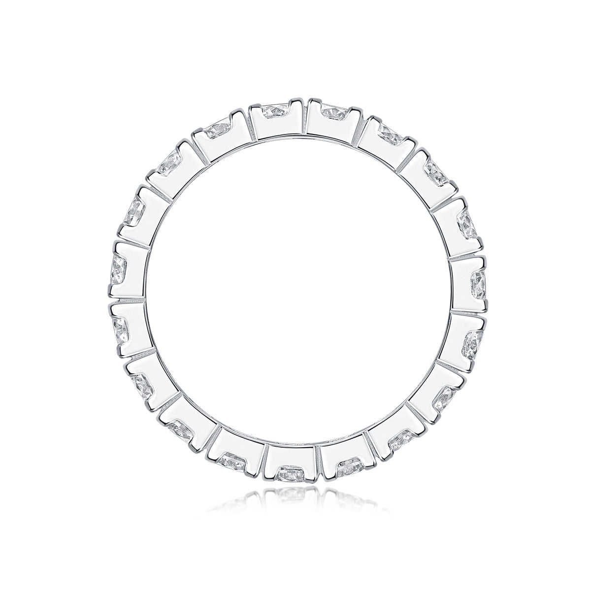 Sternenhimmel-Moissanit-Silberring