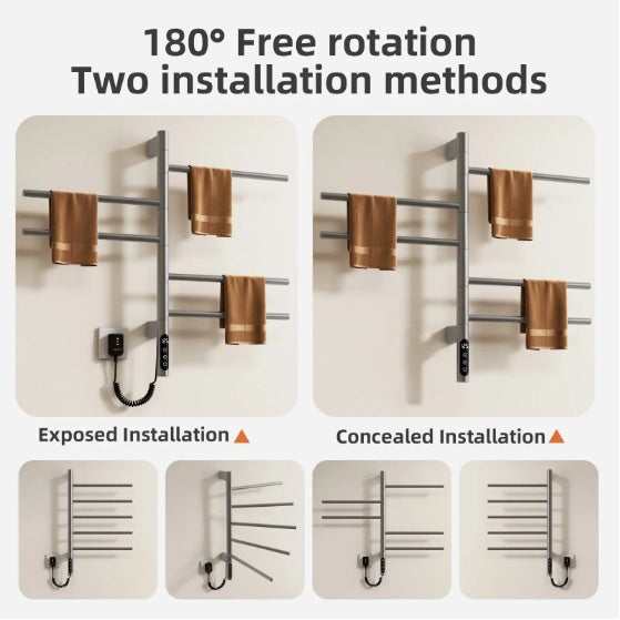 SIOYIE Electric Rotating Towel Warmer