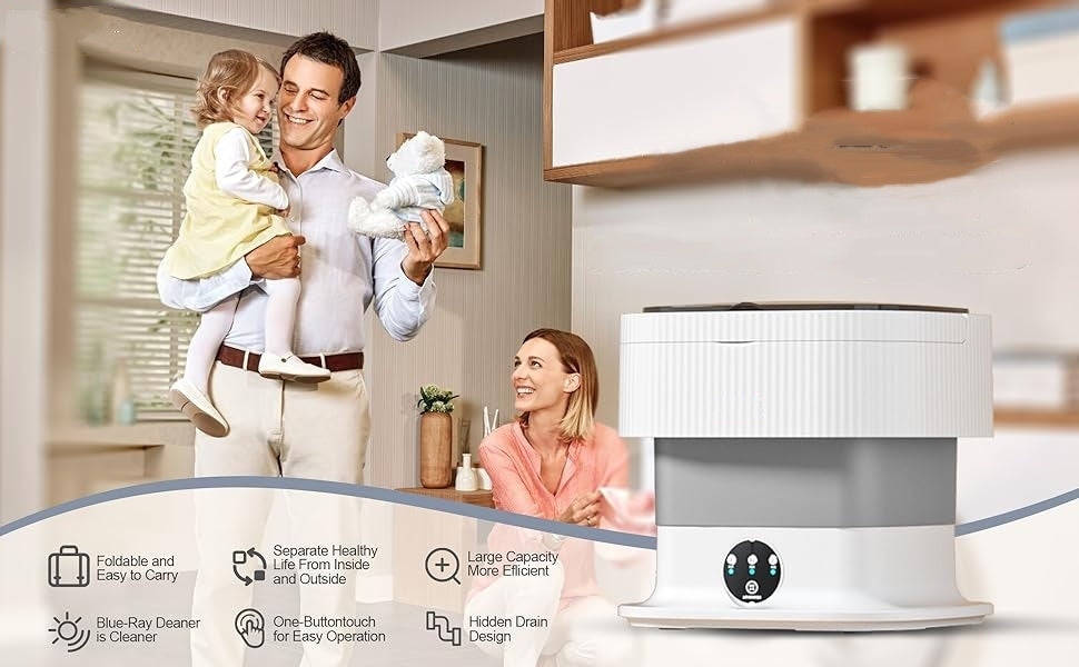 Portable Foldable Washing Machine 10L