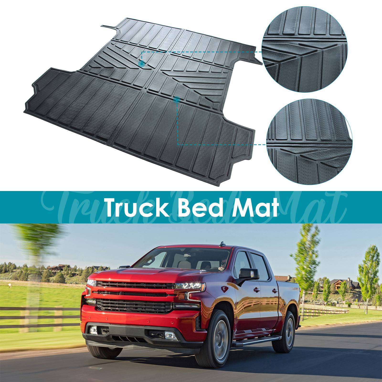 Truck Bed Mat for Chevy/GMC 5.8ft
