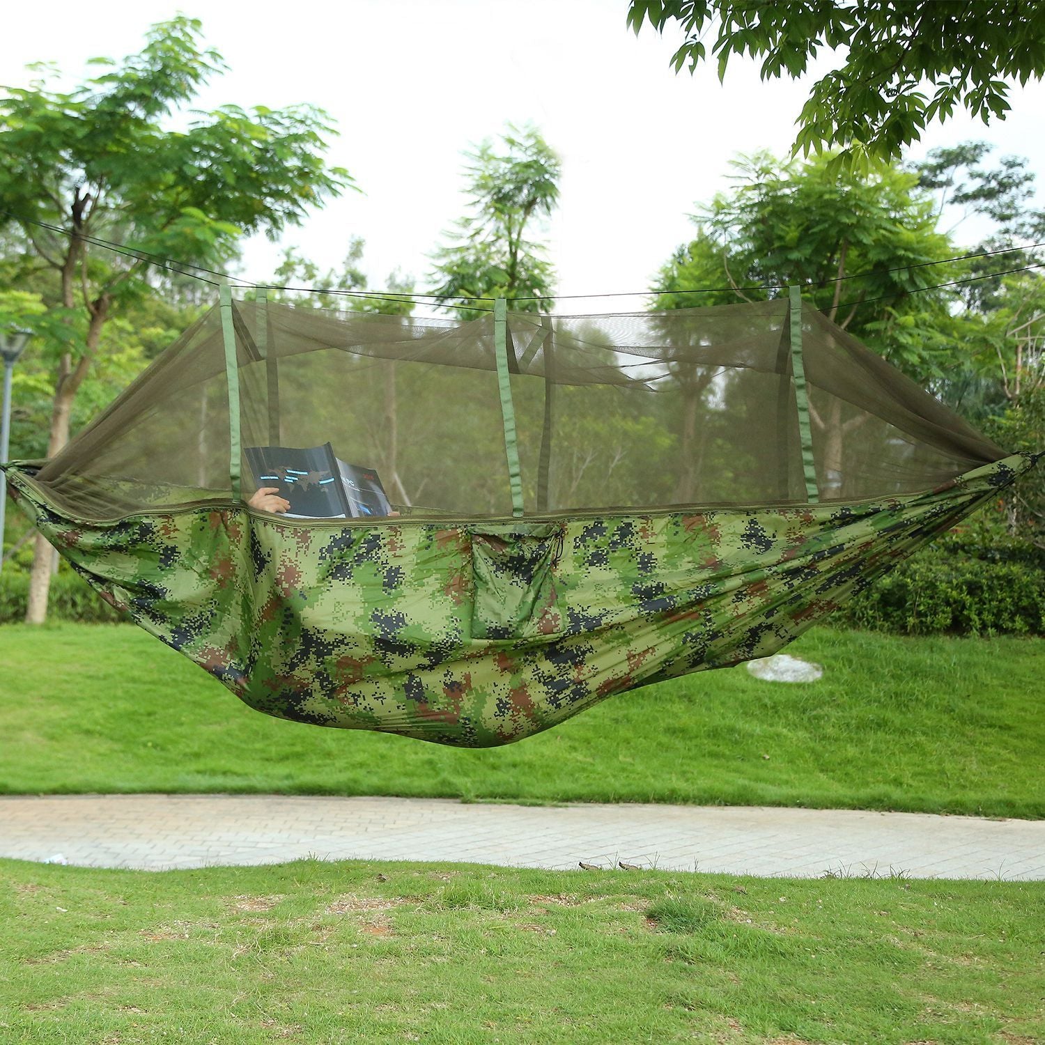 Camping-Hängematte mit Netz