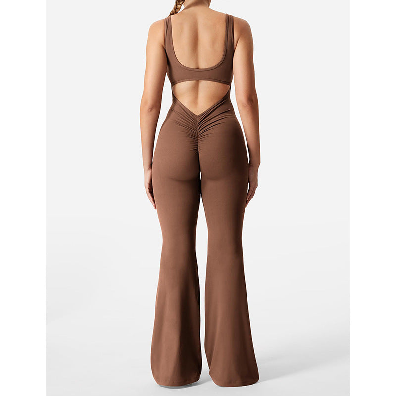 Combinaison slim dos nu à effet rehausseur de hanches