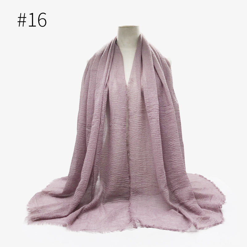 Bubble Cotton Scarf Hijab Wrap Shawl