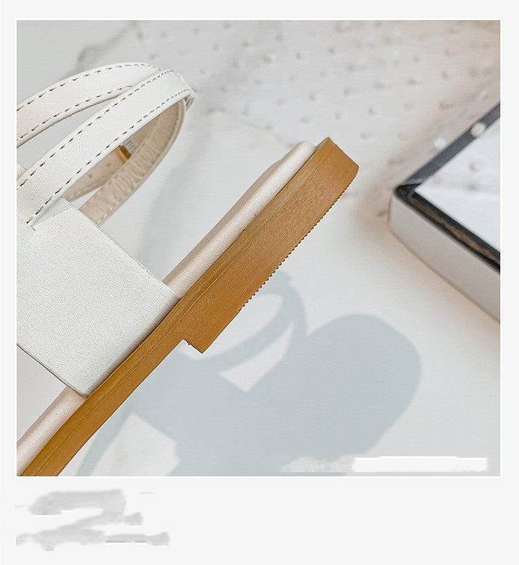 Damen-Sommersandalen mit flacher Sohle