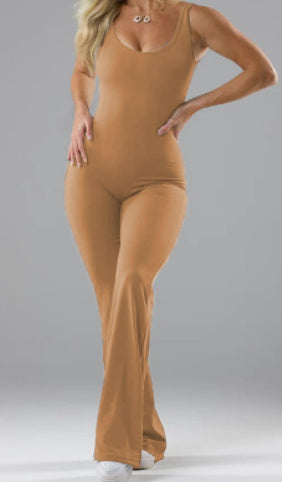Combinaison slim dos nu à effet rehausseur de hanches