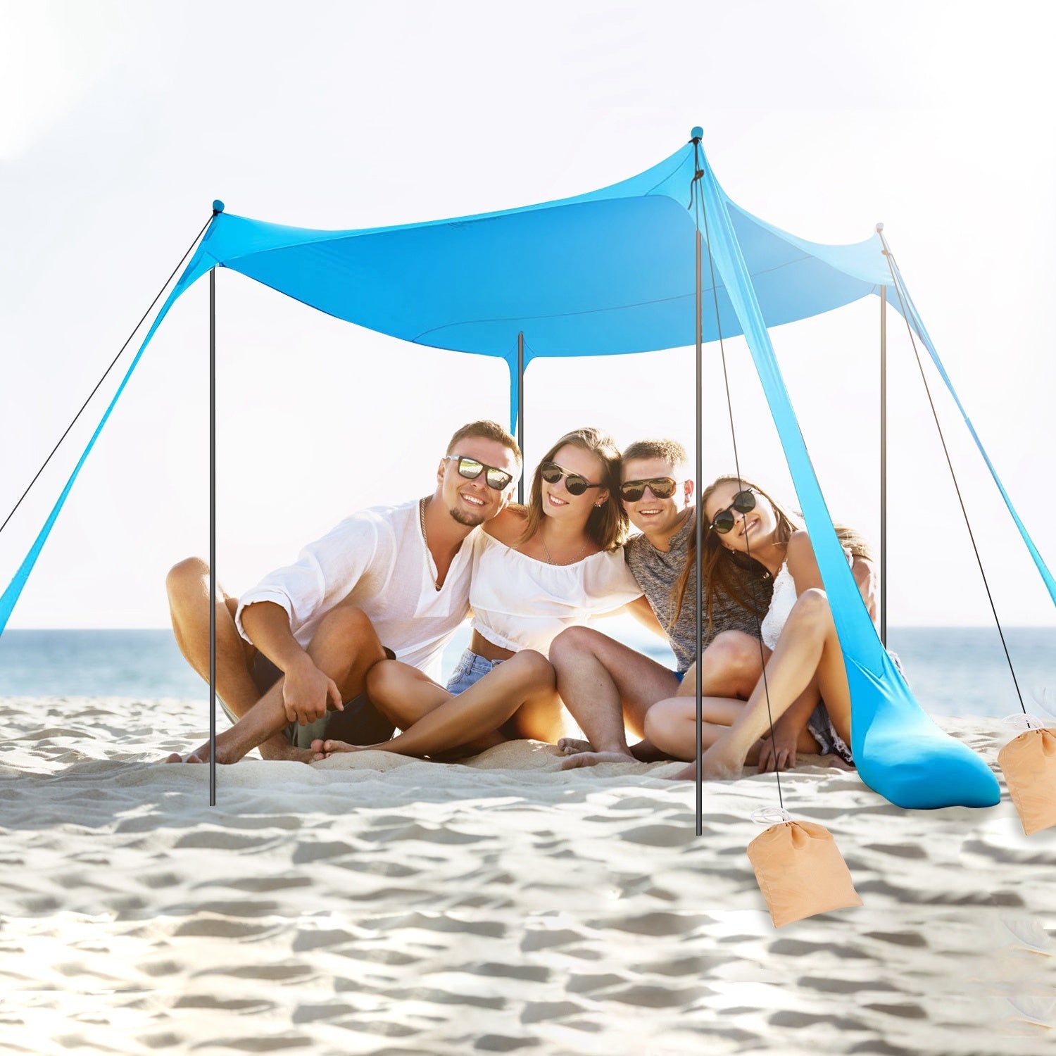 5–8 Person Beach Tent Canopy 10x10ft
