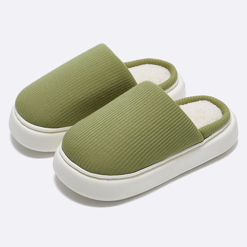 Knitted Cotton Latex Home Slippers