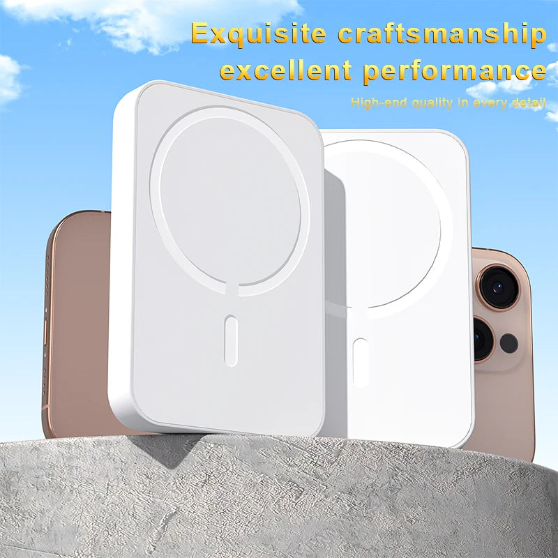 Mini 5000mAh magnetisches kabelloses Ladegerät