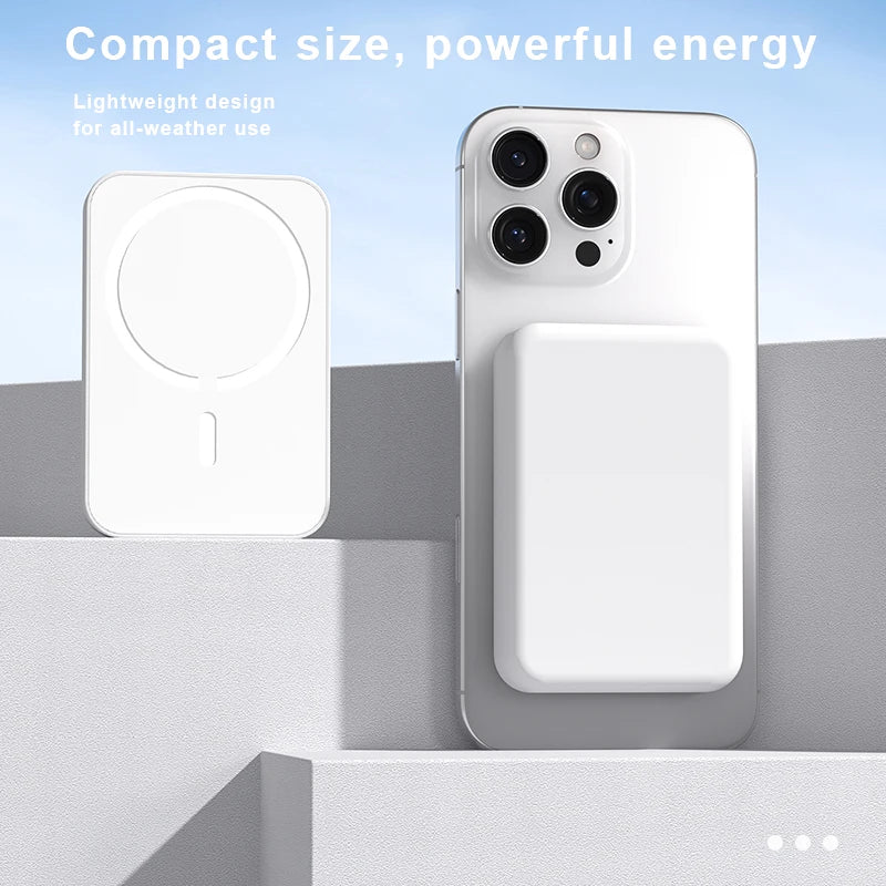 Mini 5000mAh magnetisches kabelloses Ladegerät