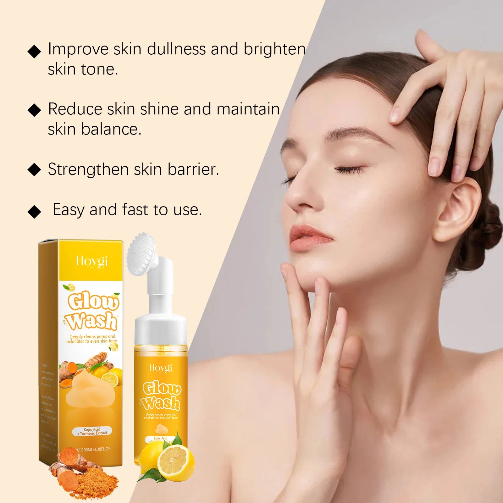 Hoygi Turmeric Glow Cleanser 100ml