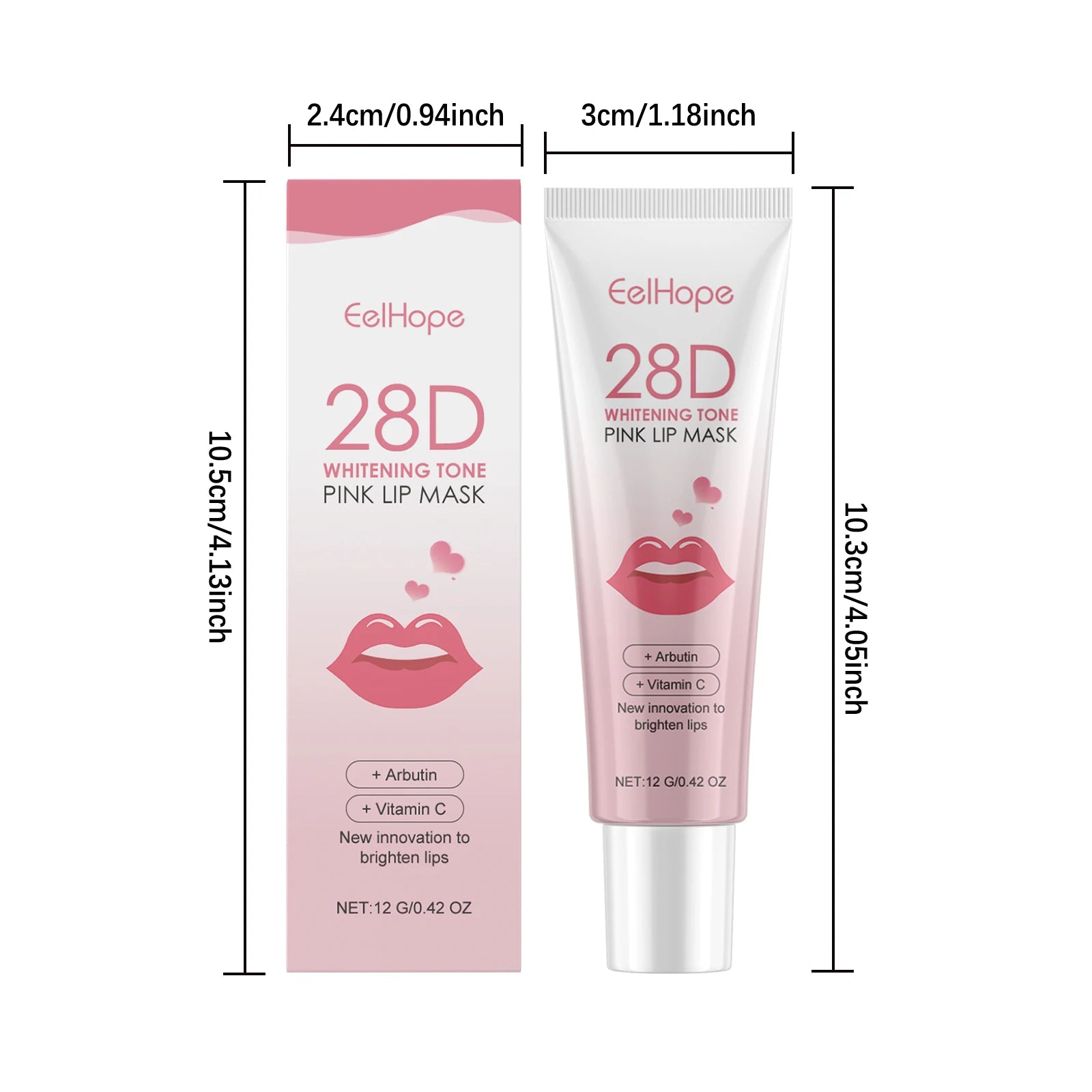 EELHOPE Pink Lip Balm & Mask Set