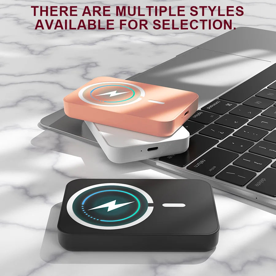 Mini 5000mAh magnetisches kabelloses Ladegerät
