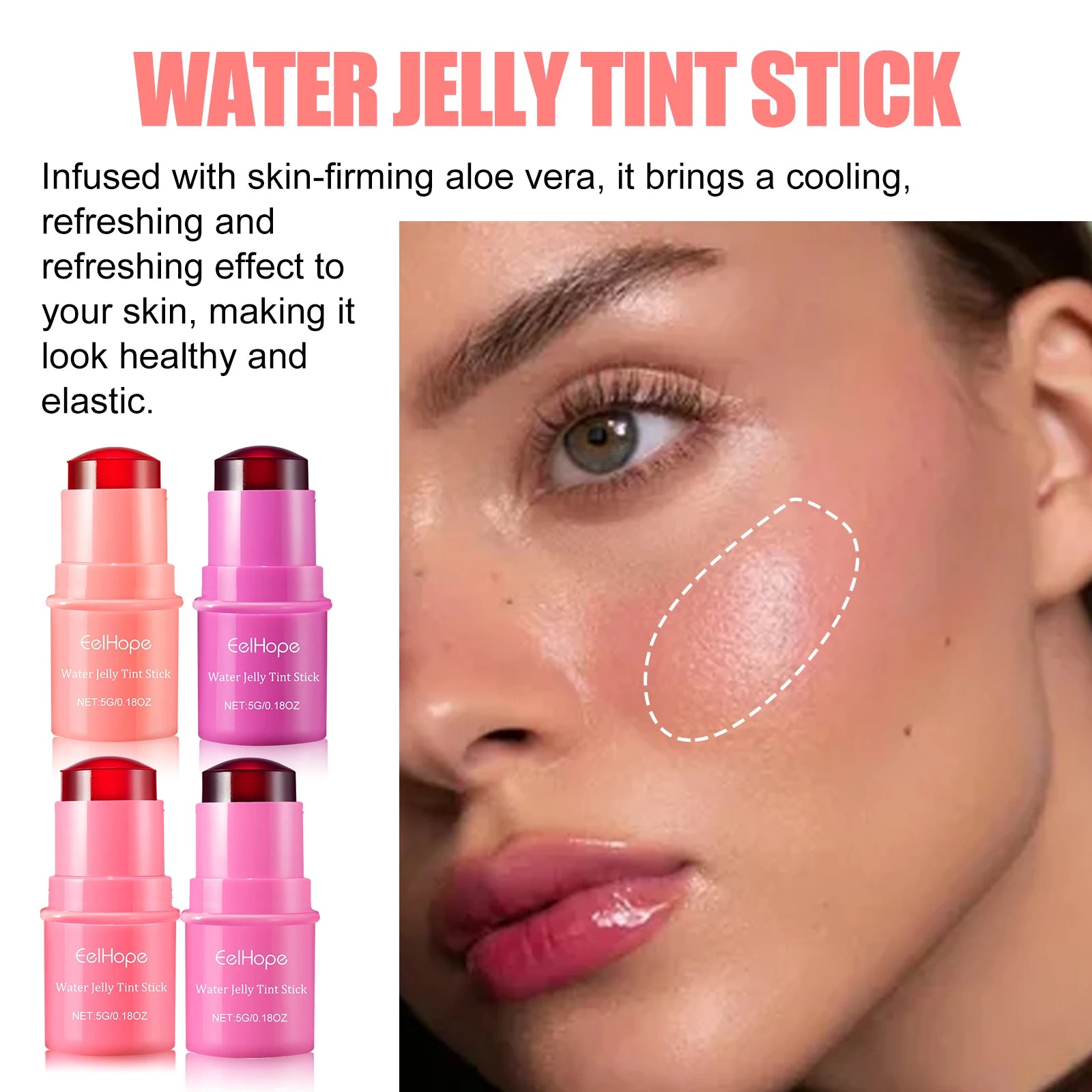 EELHOPE Jelly Tint Lip & Blush Stick