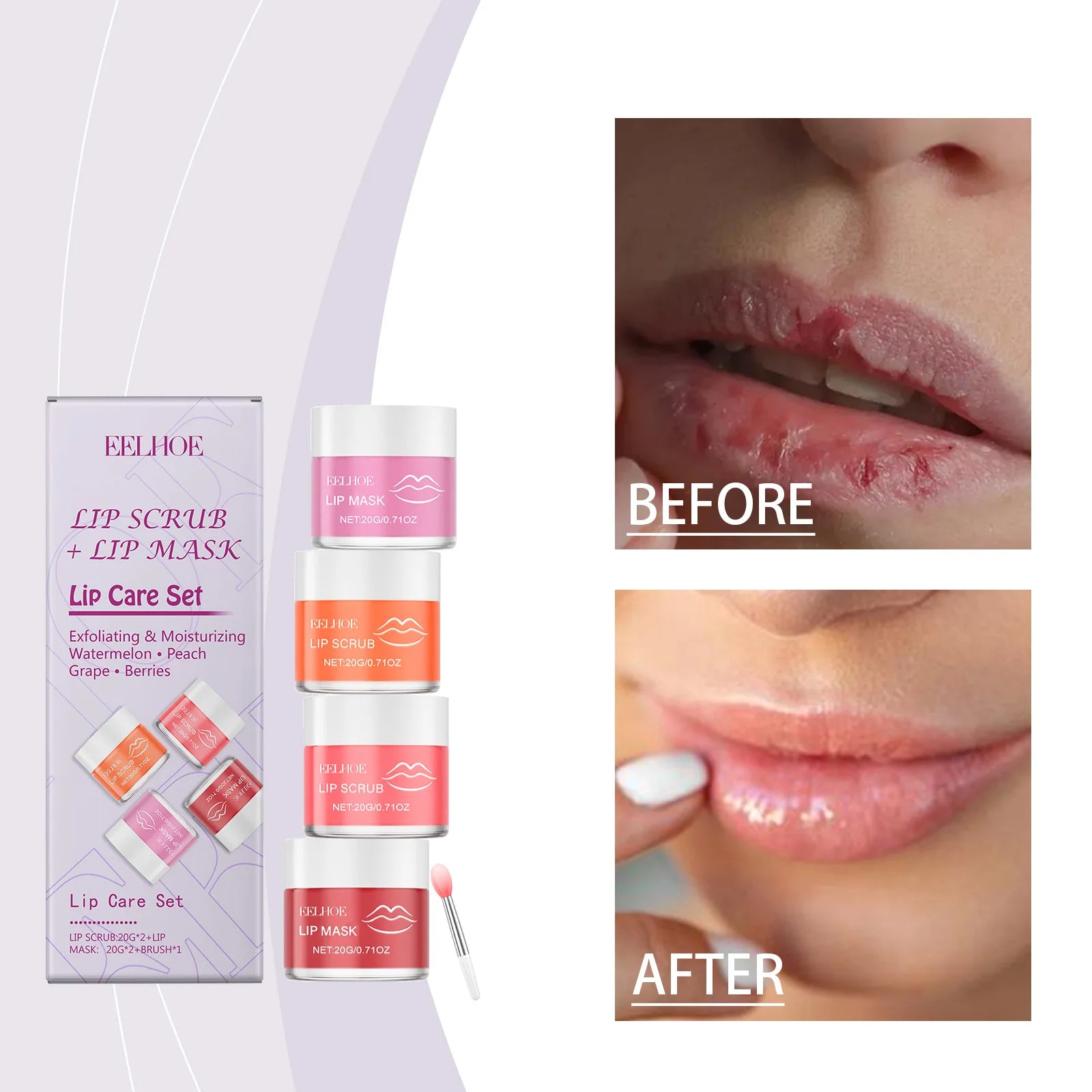 EELHOE Daily Nourishing Lip Care Set