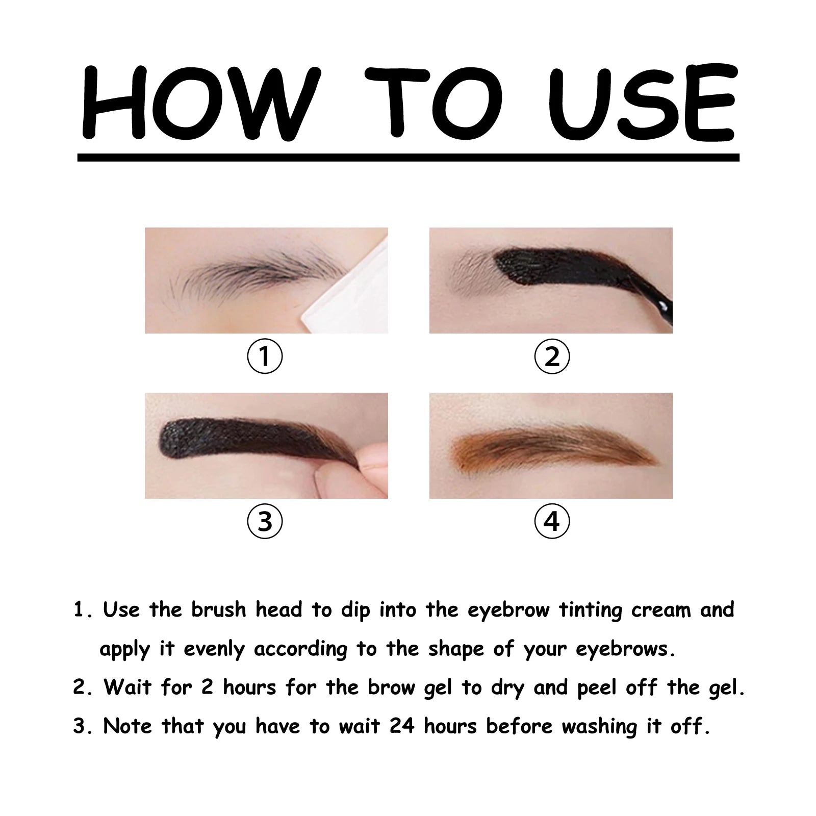 EELHOE Peel-Off Waterproof Eyebrow Gel