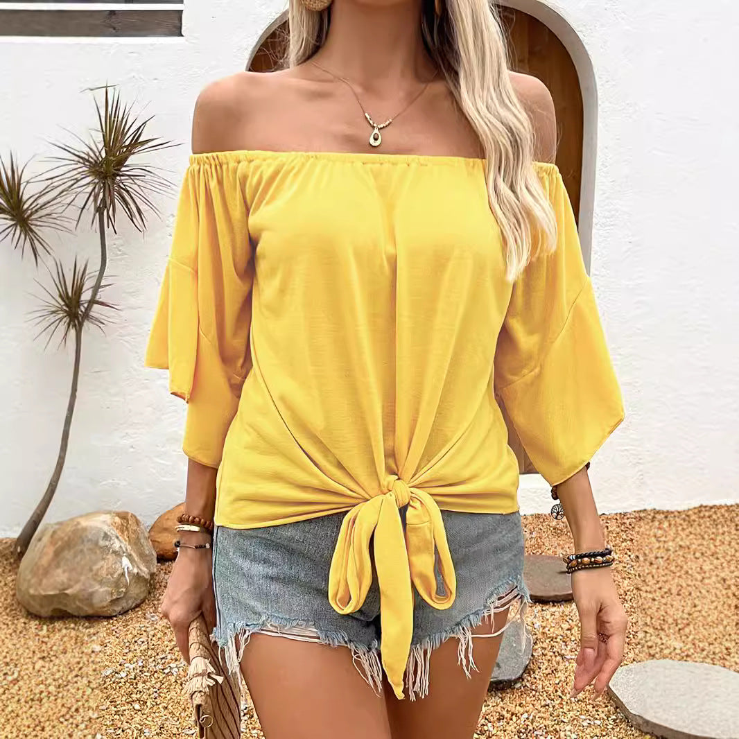 Schulterfreies Freizeittop für Damen