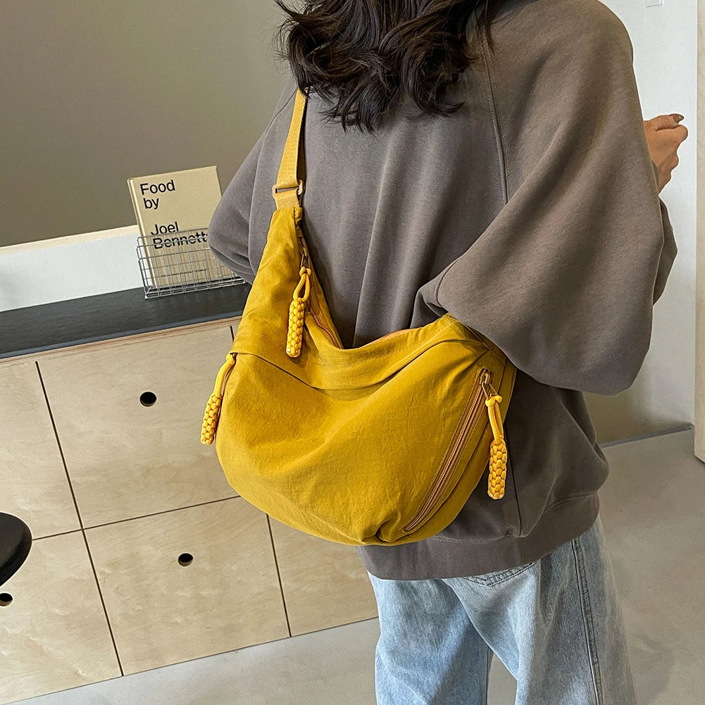 Soft Cloth Women's Crossbody Bag