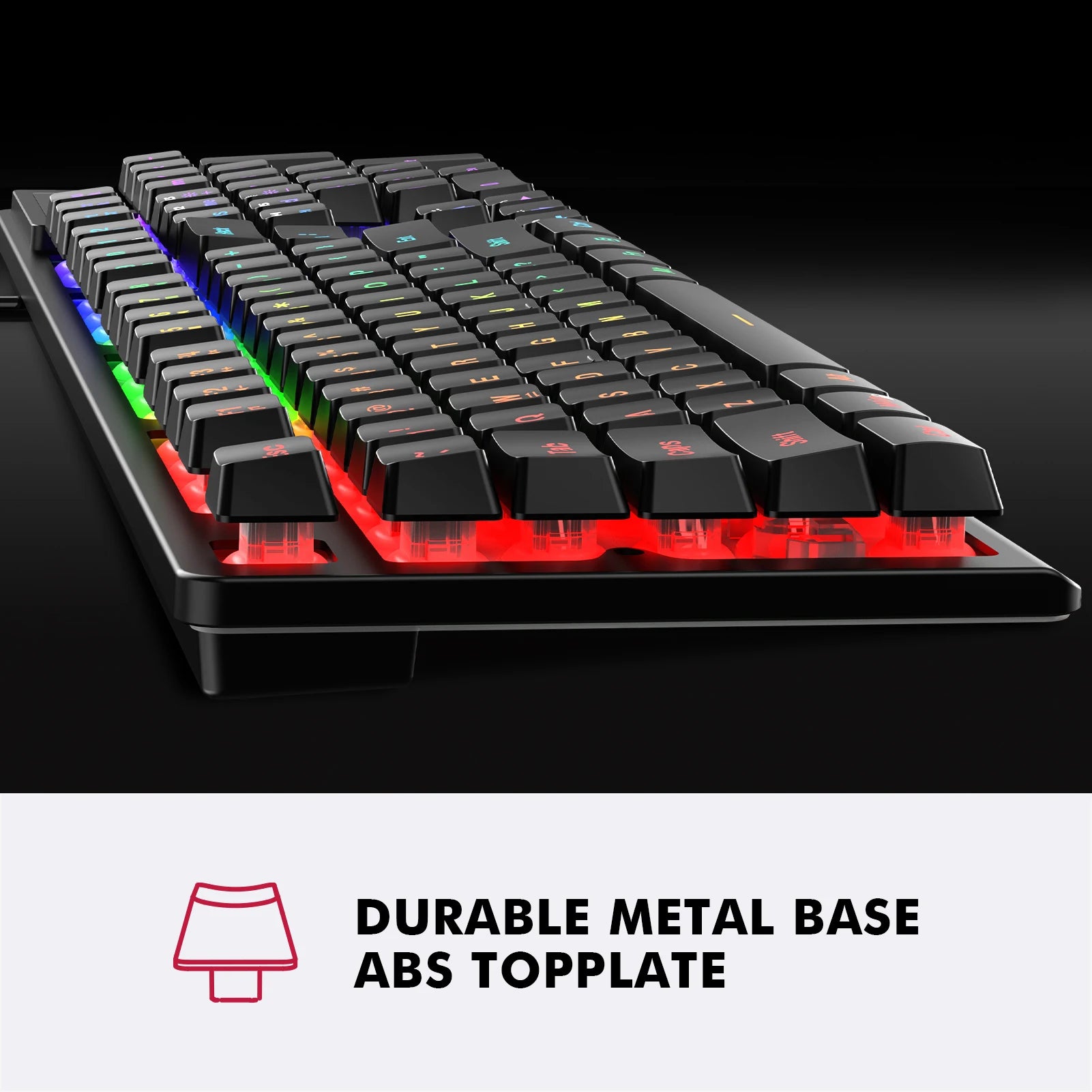 NPET K10V3 RGB Kabelgebundene Gaming-Tastatur