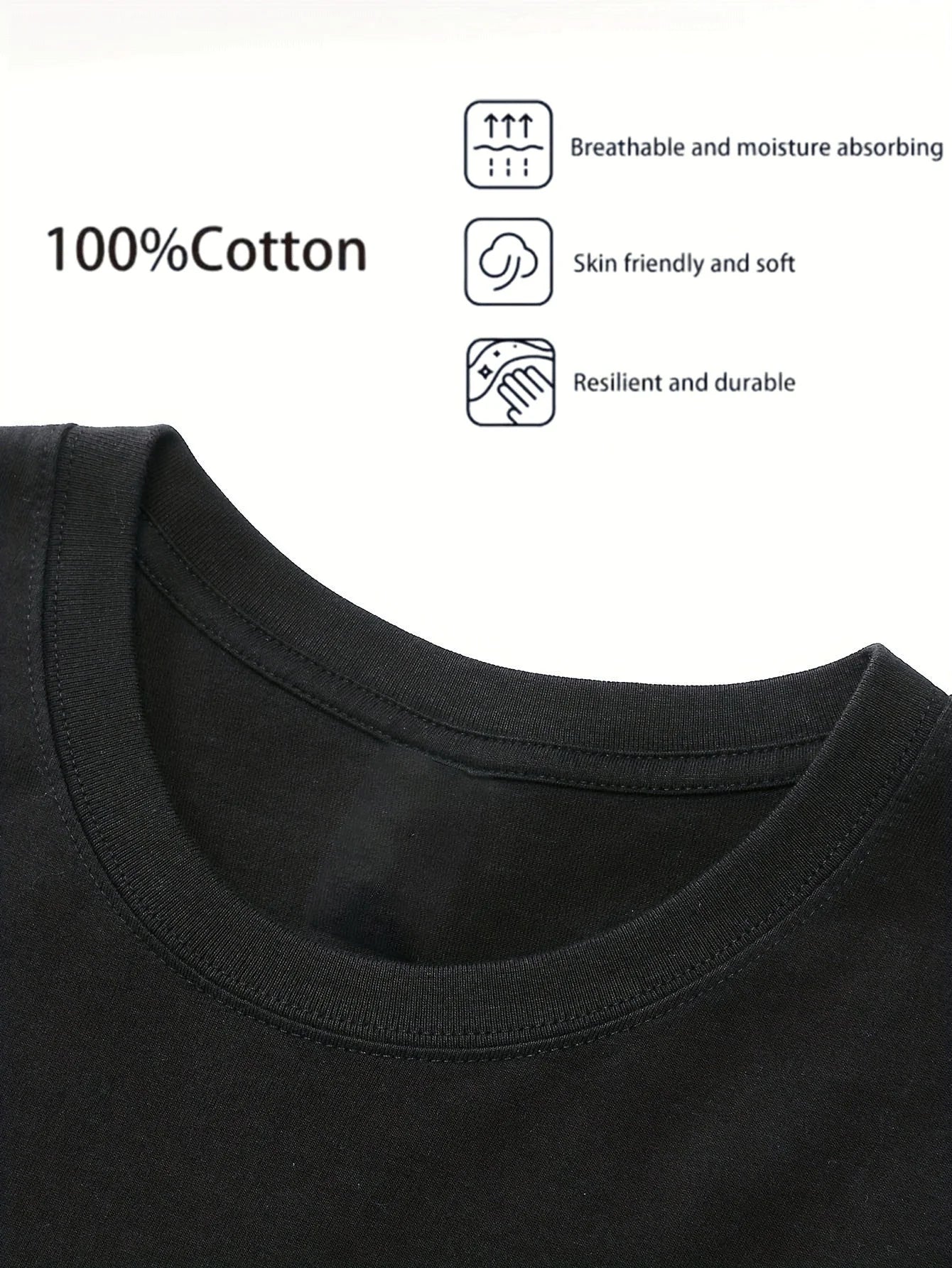 Baumwoll-T-Shirt mit Cartoon-Muscle-Goose-Motiv