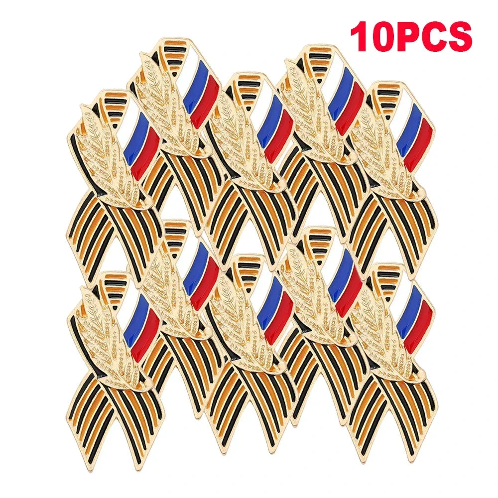 Russian Flag Saint Victory Day Lapel Pin