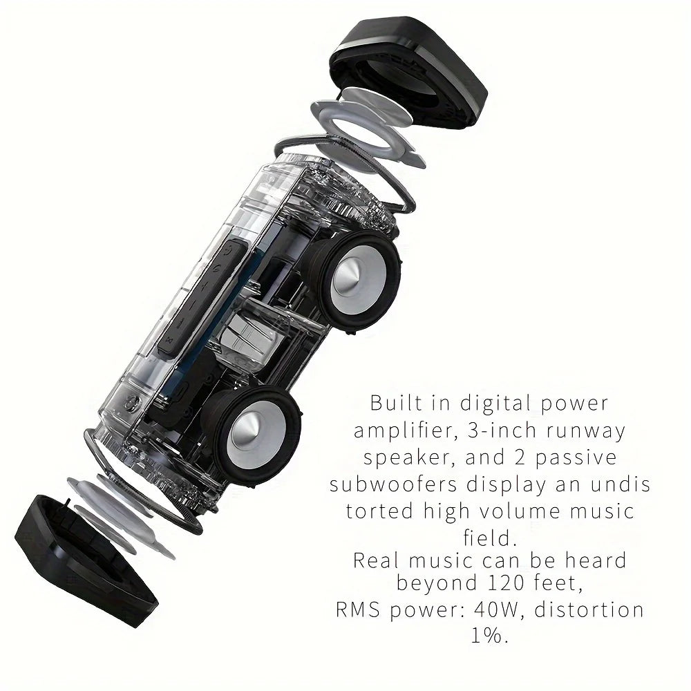 Tragbarer wasserdichter Bluetooth-Lautsprecher 40 W