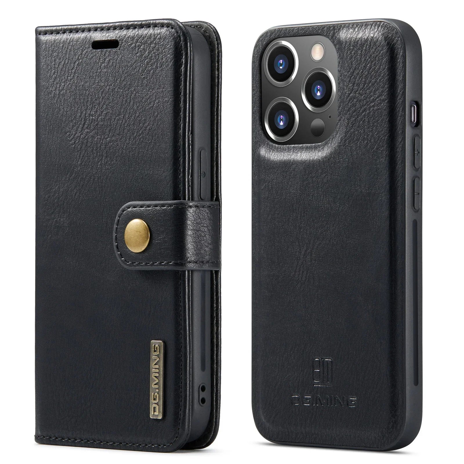 Magnetic Leather Wallet Case for iPhone