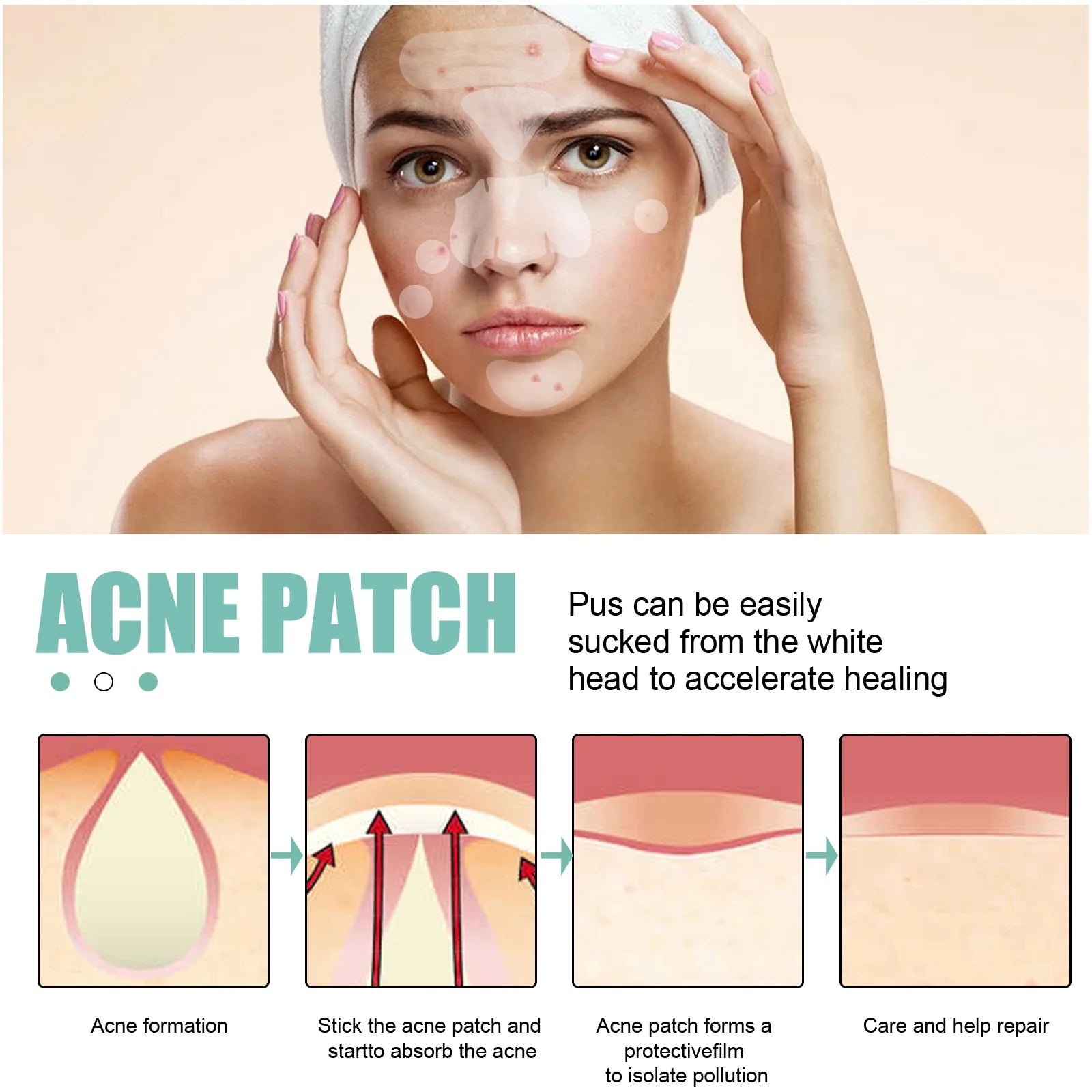 EELHOE Full Face Acne Relief Patch