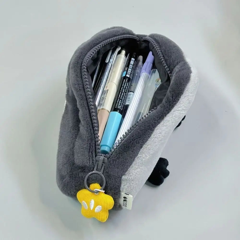 Cute Plush Otter Penguin Pencil Case