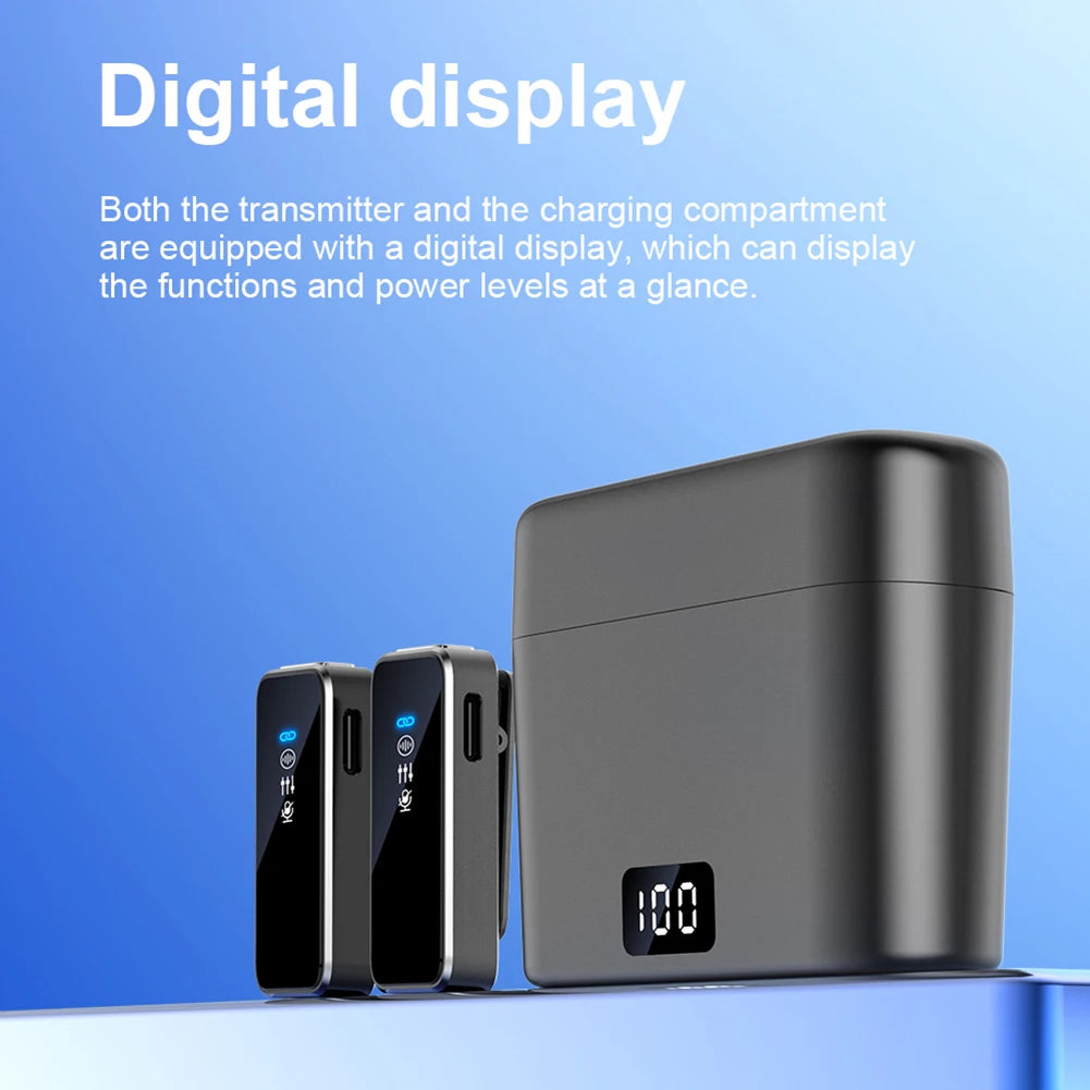 Duales kabelloses Lavaliermikrofon für Telefon