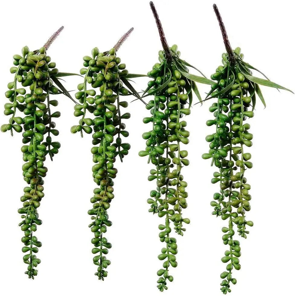 4PCS Faux Hanging Succulent String Picks