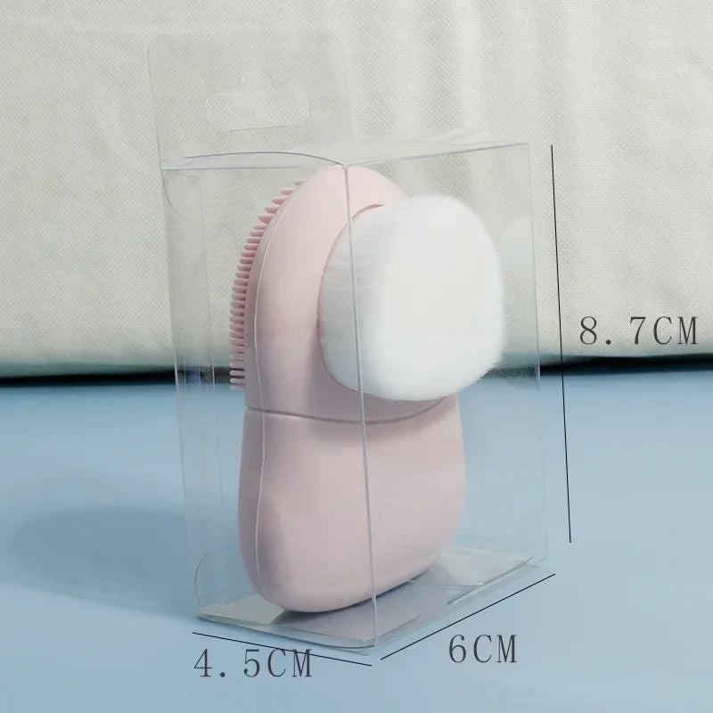 Double Head Silicone Face Wash Brush