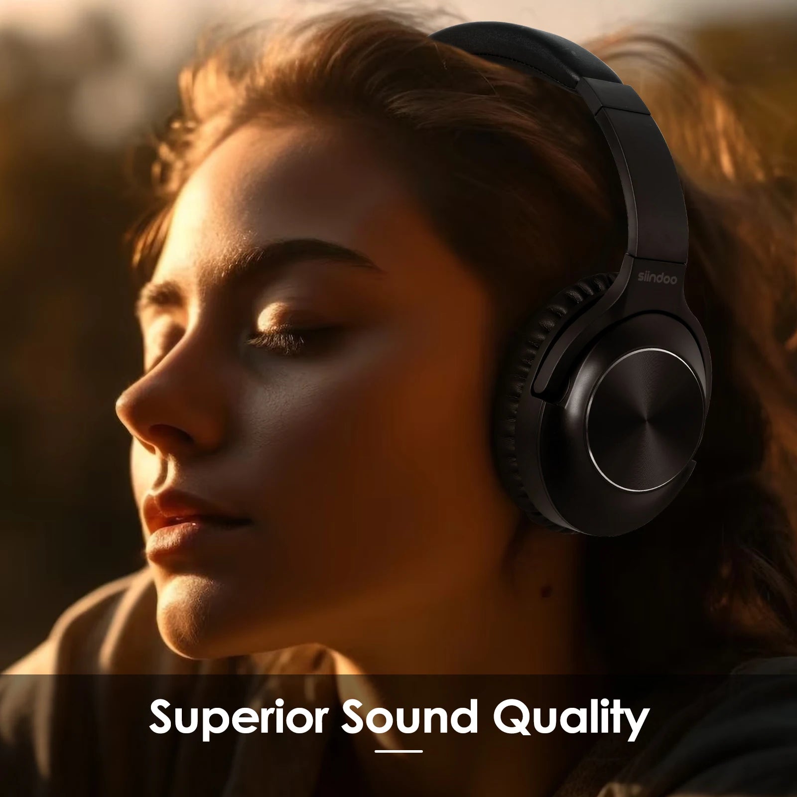 Siindoo ANC Kabellose Bluetooth-Kopfhörer