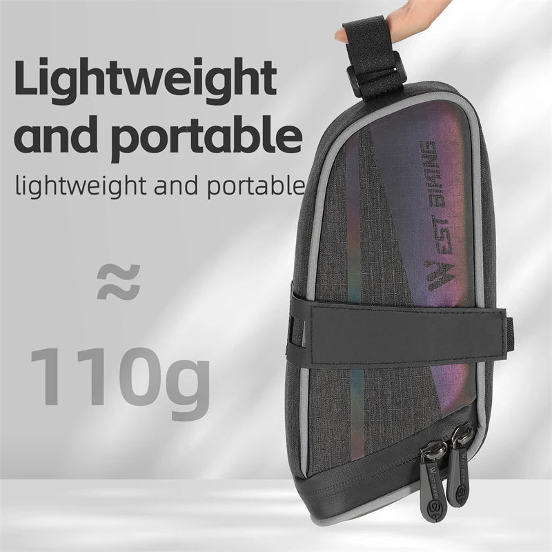 WEST BIKING Reflective Bike Saddle Bag