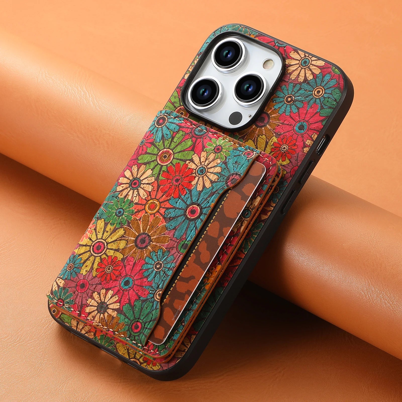 Denior Floral Cork Case iPhone 12–16
