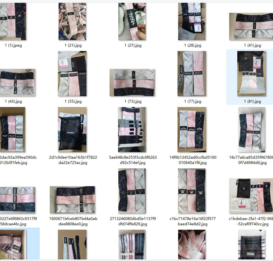 Fabric Booty Bands Long Resistance Set