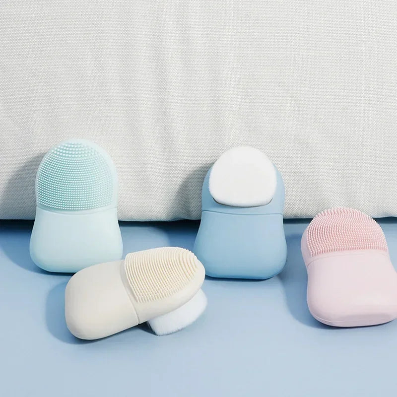 Double Head Silicone Face Wash Brush
