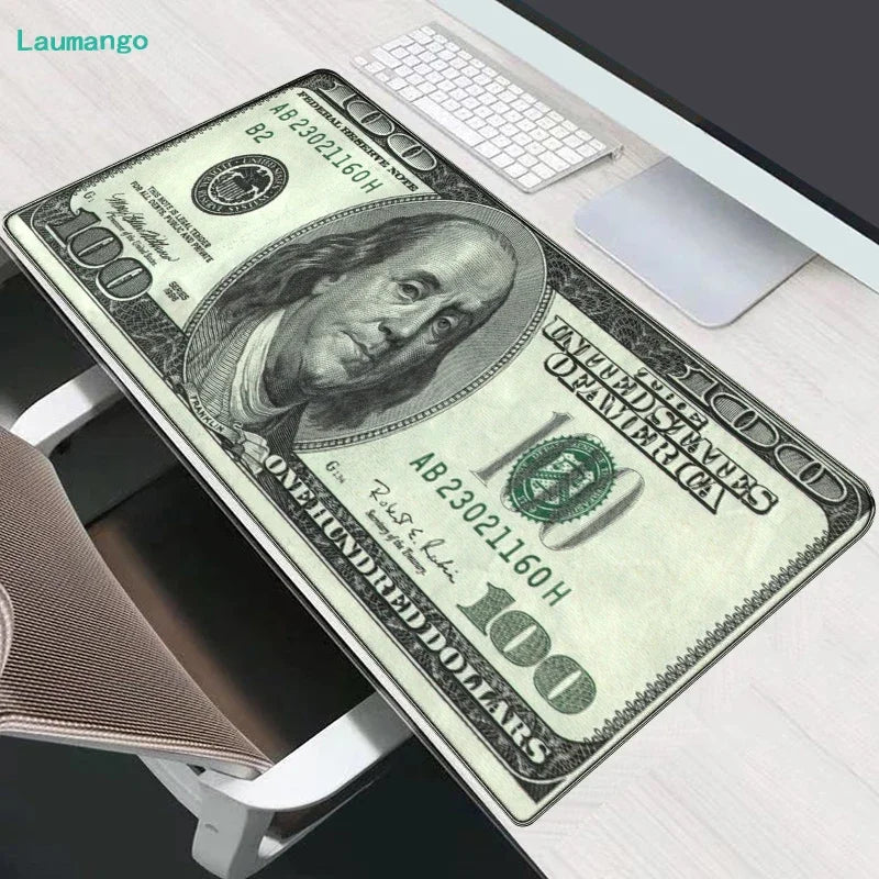 FTVAE Gaming Laptop Dollar Print Desk Mat