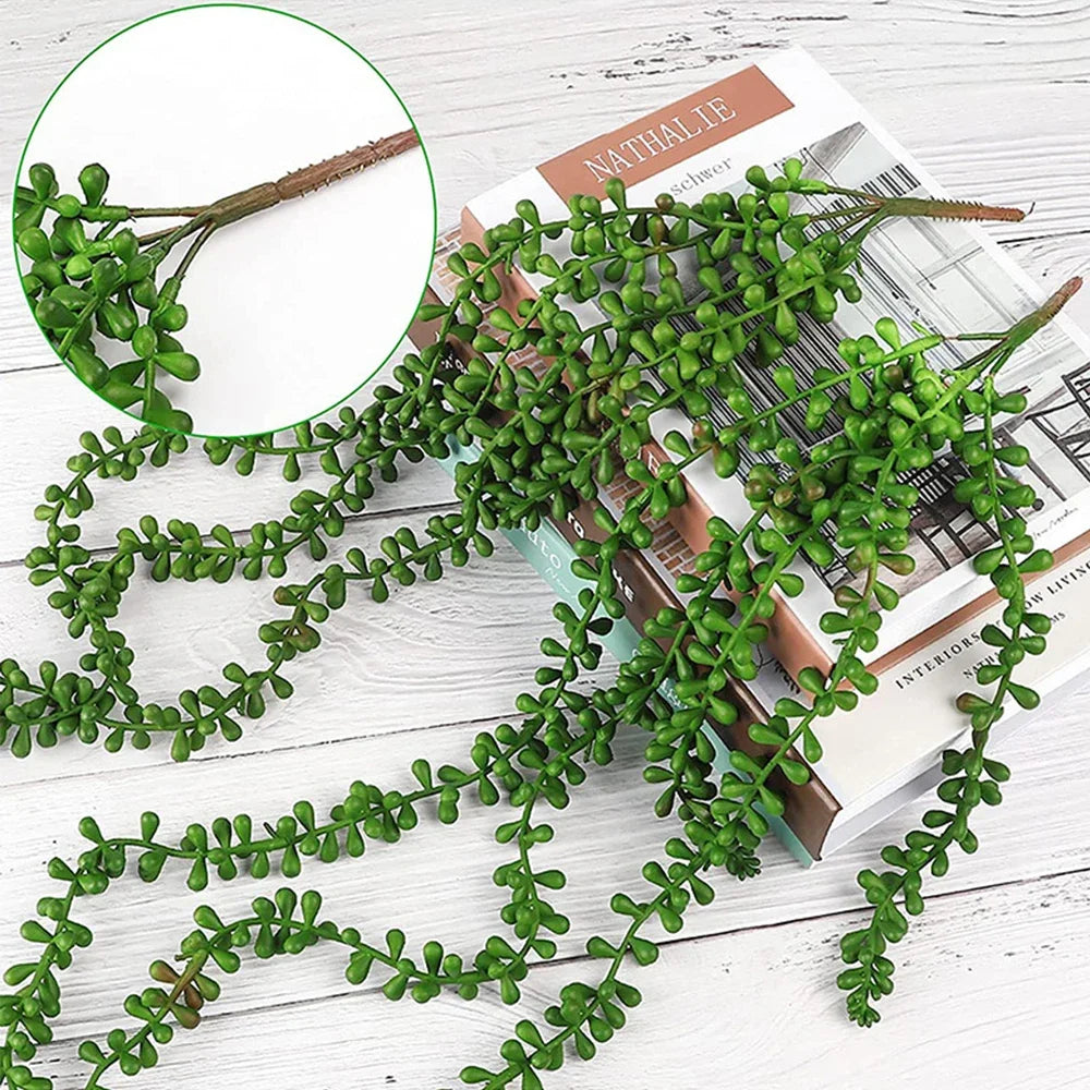 Hanging Faux Succulent Vine for Wall Decor