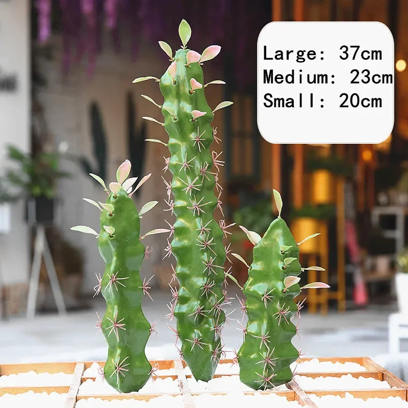 Large Faux Cactus Plant for Home Decor