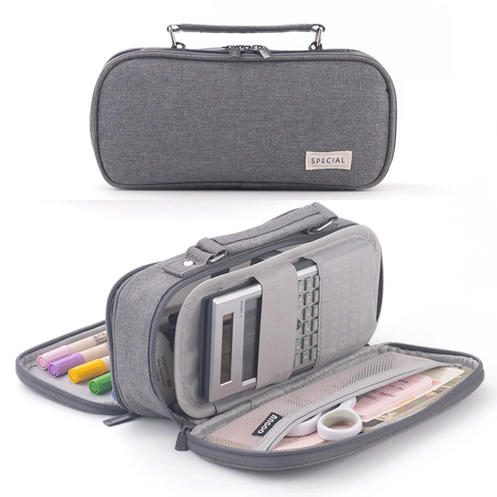 Multifunction Pencil Bag with Handle Case